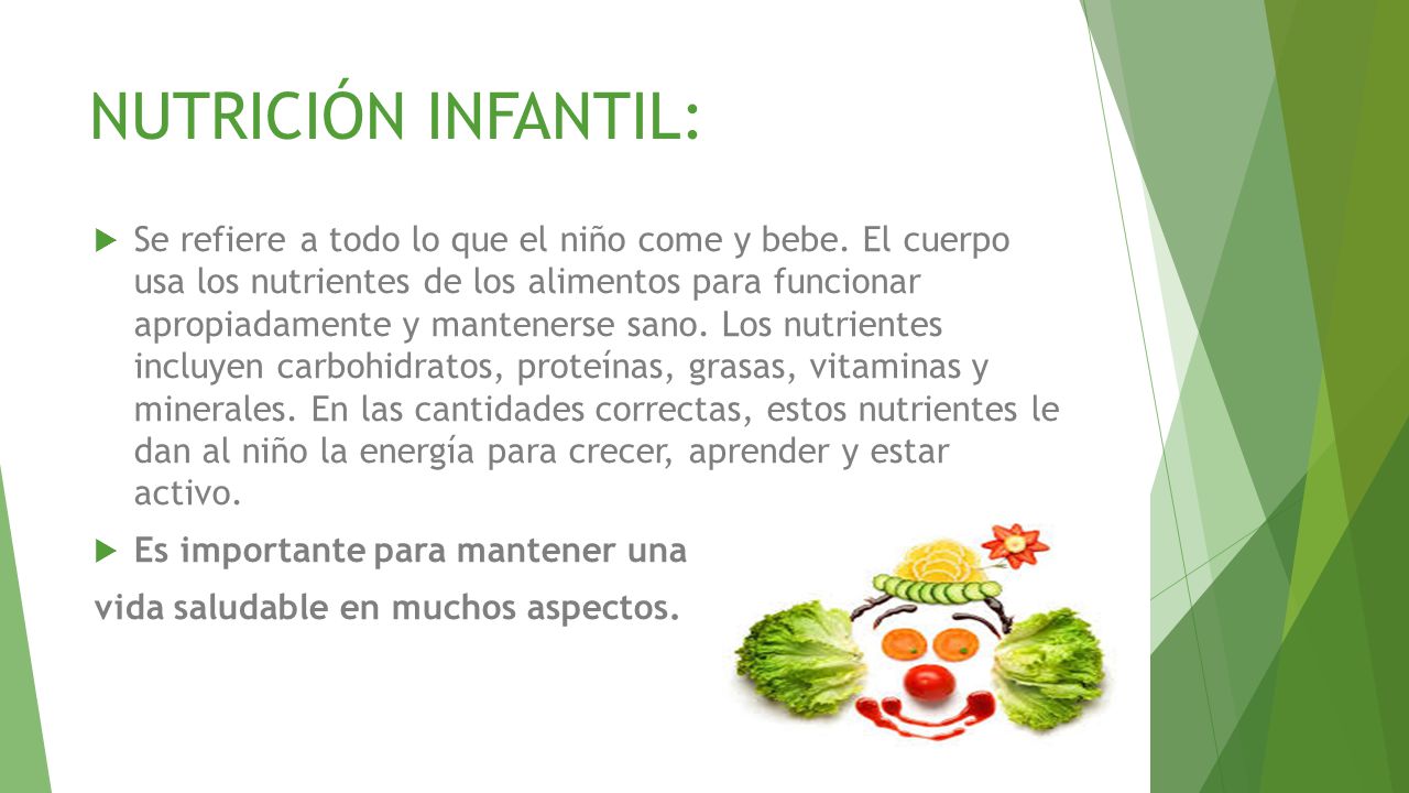 Todo sobre la nutricion infantil
